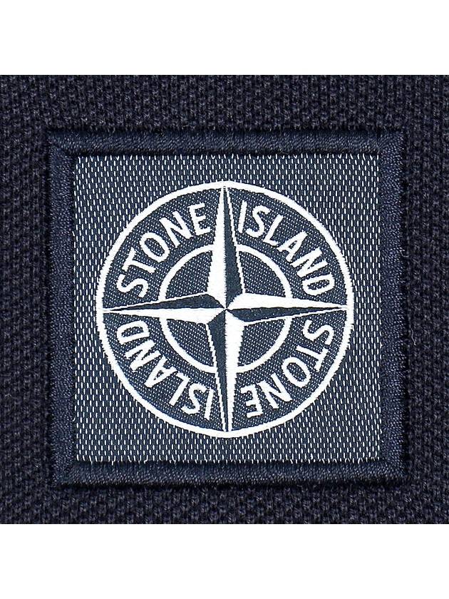 Compass Patch Short Sleeve Polo Shirt Navy - STONE ISLAND - BALAAN 6