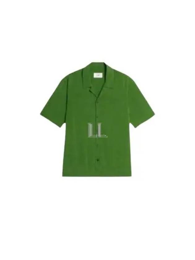 Camp Collar Short Sleeve Shirt Green - AMI - BALAAN 2