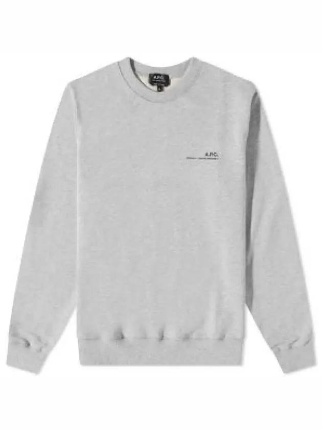 Item Logo Cotton Sweatshirt Grey - A.P.C. - BALAAN 2