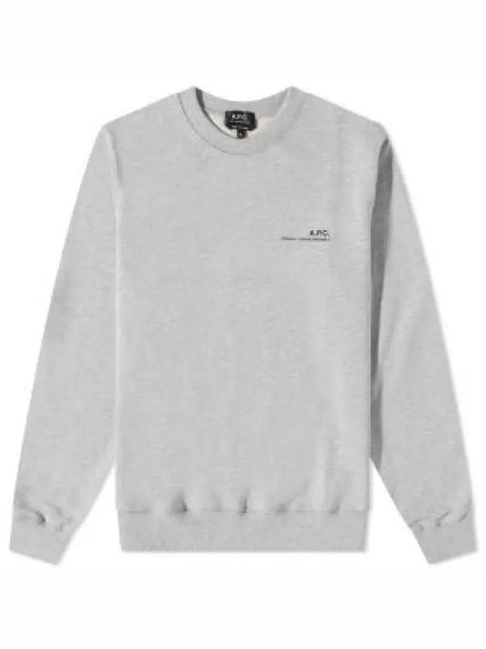 Item Logo Cotton Sweatshirt Grey - A.P.C. - BALAAN 2