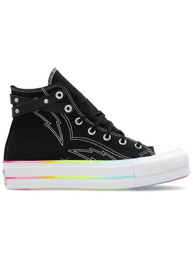 Chuck Taylor All Star Lift Platform High Top Sneakers Black - CONVERSE - BALAAN 1