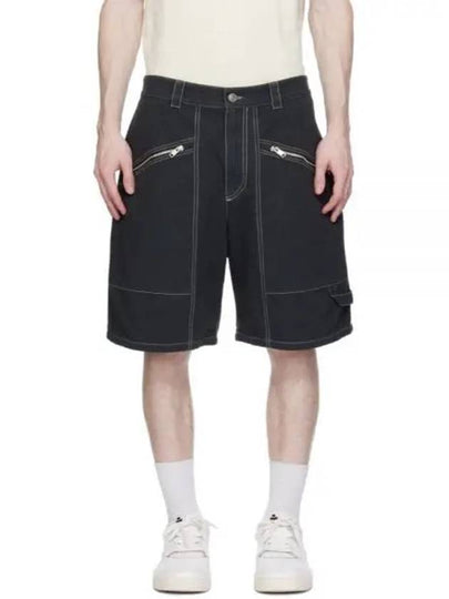 Peoni Zipper Pocket Shorts Black - ISABEL MARANT - BALAAN 2