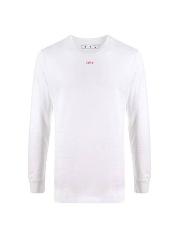 Men's Stencil Arrow Long Sleeve T-Shirt White - OFF WHITE - BALAAN 1