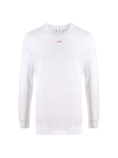 Men's Stencil Arrow Long Sleeve T-Shirt White - OFF WHITE - BALAAN 1