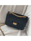 Mini 2.55 Handbag Aged Calfskin Gold Black - CHANEL - BALAAN 10