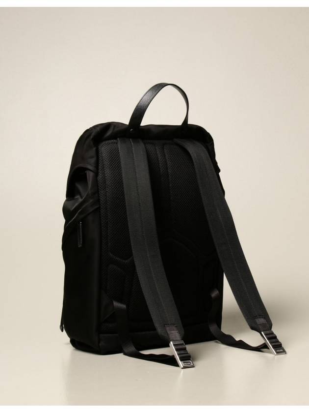 Re-Nylon Saffiano Leather Backpack Black - PRADA - BALAAN 5