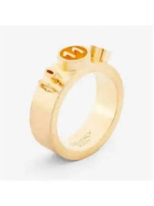 Number Engraved Logo Metal Ring Gold - MAISON MARGIELA - BALAAN 2