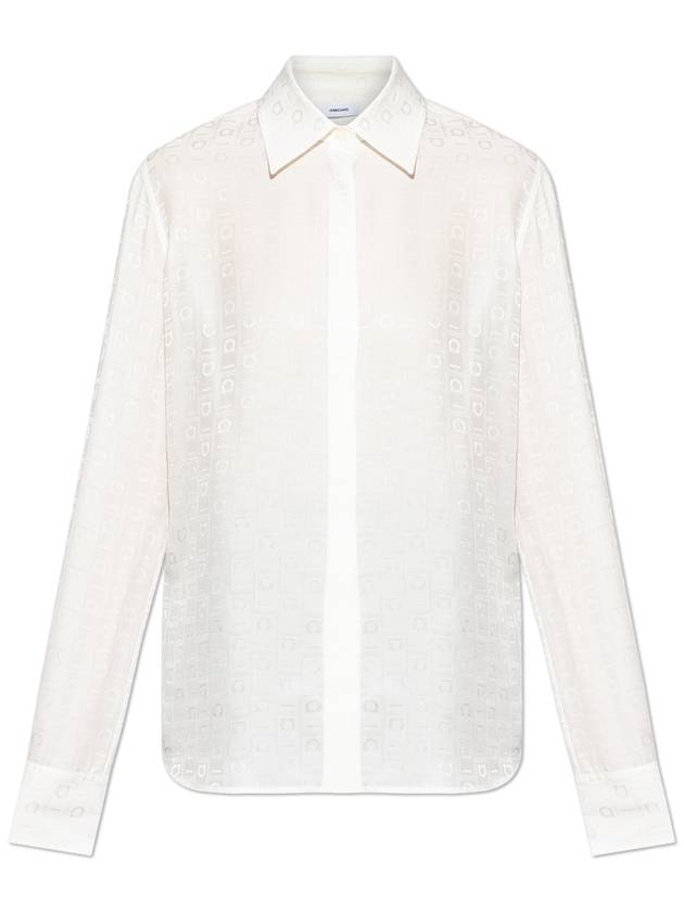 FERRAGAMO Shirt With Logo, Women's, White - SALVATORE FERRAGAMO - BALAAN 1