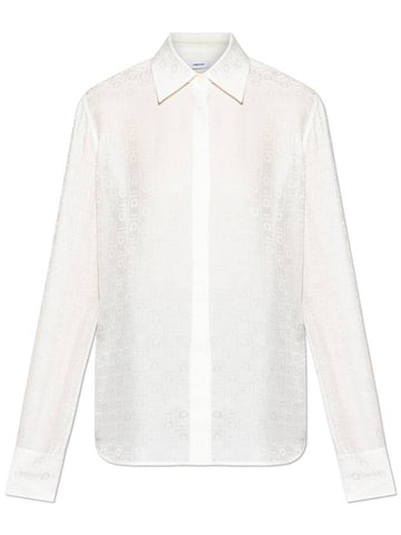 FERRAGAMO Shirt With Logo, Women's, White - SALVATORE FERRAGAMO - BALAAN 1