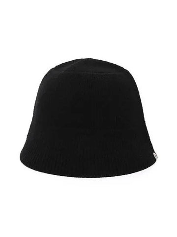 Knitted Women s Bucket Hat S24WWFKC62 Black - SNOW PEAK - BALAAN 1