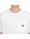 Pocket Short Sleeve T-Shirt White - CARHARTT WIP - BALAAN 6