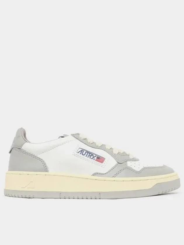 Medalist Leather Low Top Sneakers Grey White - AUTRY - BALAAN 2