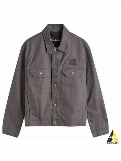 Face Canvas Jacket Grey - ACNE STUDIOS - BALAAN 2