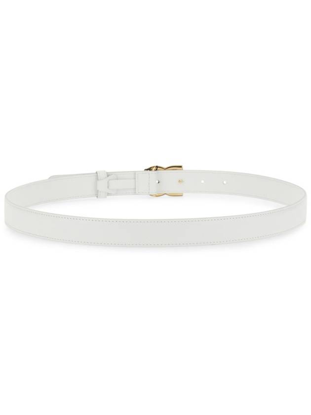 gold DG logo belt white - DOLCE&GABBANA - BALAAN 6