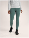 Women's Essent Warm High-Rise Leggings Green - ARC'TERYX - BALAAN 3