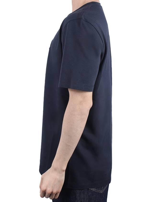 Short Sleeve T-Shirt JG000211U520009200 Blue - HERNO - BALAAN 5