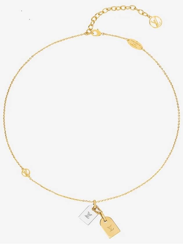 Nanogram Necklace Gold - LOUIS VUITTON - BALAAN 3