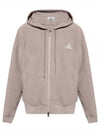 ORB Logo Organic Cotton Zip-Up Hoodie Grey Mink - VIVIENNE WESTWOOD - BALAAN 2