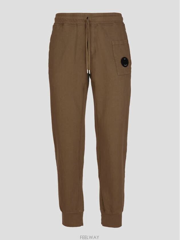 Light Fleece Track Pants Brown - CP COMPANY - BALAAN 3