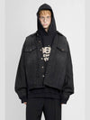 Political Campaign Logo Oversized Denim Jacket Black - BALENCIAGA - BALAAN 5