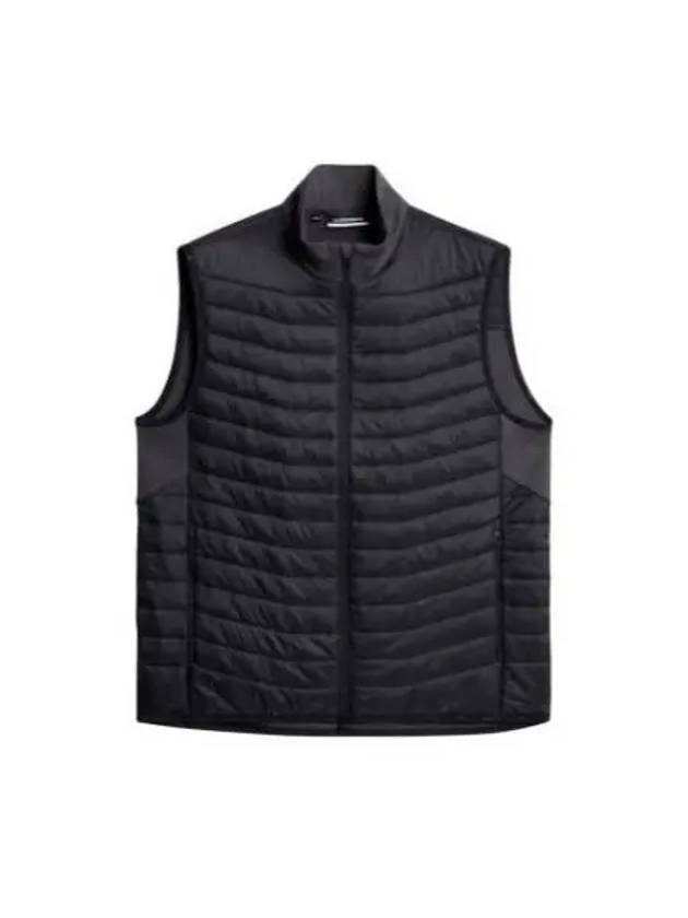 Men's Holden Quilt Hybrid Vest Asphalt - J.LINDEBERG - BALAAN 2