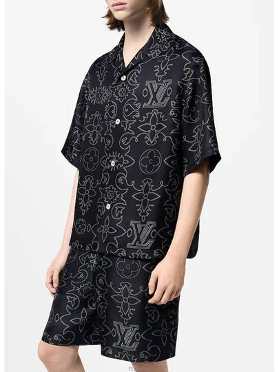 1AFWS9 printed short sleeved silk shirt - LOUIS VUITTON - BALAAN 2