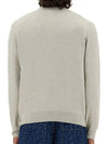 Bold Fox Head Wool Knit Top Light Grey - MAISON KITSUNE - BALAAN 4