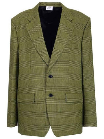 Vetements Check 3.0 Tailored Blazer Jacket, Size X-Small - VETEMENTS - BALAAN 1