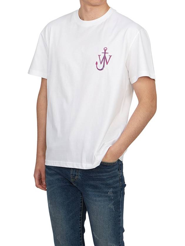 Classic Embroidered Logo Cotton Short Sleeve T-Shirt White - JW ANDERSON - BALAAN 7