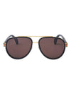 Men's Eyewear Sunglasses Aviator Brown - GUCCI - BALAAN.