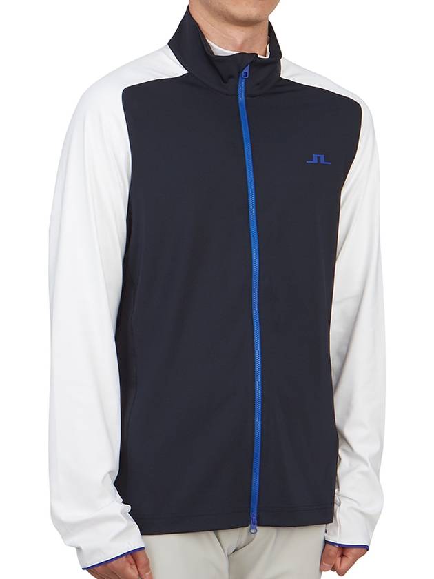 Melker Mid Layer Zip-Up Jacket Navy - J.LINDEBERG - BALAAN 5