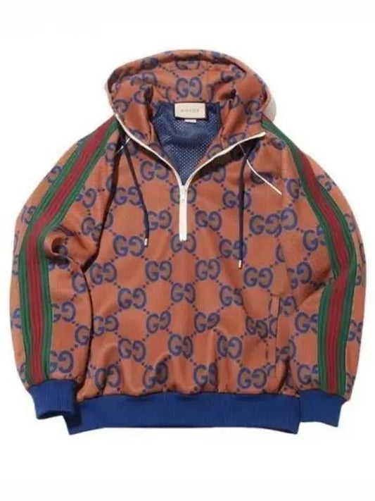 GG jacquard half zip-up jacket - GUCCI - BALAAN 2