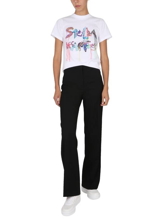 logo print t-shirt 6400413AU7511000 B0040188962 - STELLA MCCARTNEY - BALAAN 3