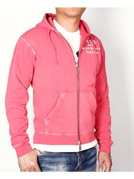 Wild Tough Zip Up Hoodie Pink - DSQUARED2 - BALAAN 2