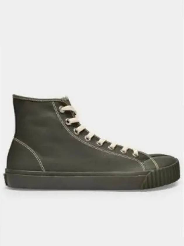 Tabi Canvas High Top Sneakers Army Green - MAISON MARGIELA - BALAAN 2