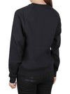 Women's Brushed Logo Crew Neck Sweatshirt Black - MSGM - BALAAN 5