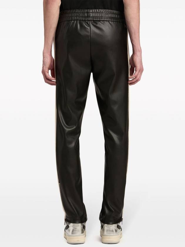 PALM ANGELS LEATHER EFFECT TRACK PANTS - PALM ANGELS - BALAAN 5