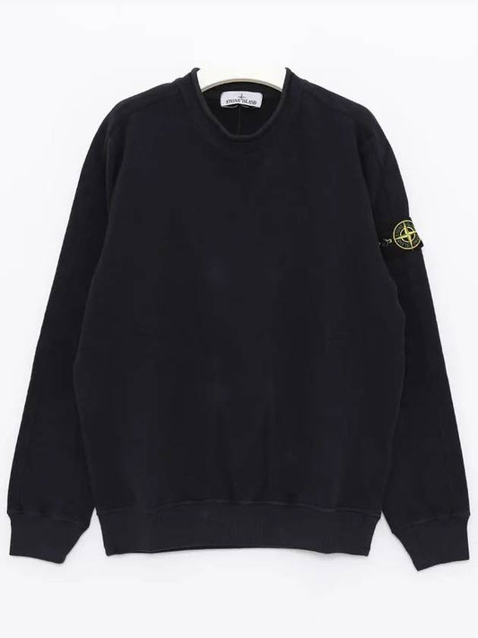 Stretch Cotton Fleece Mock Turtleneck Sweatshirt Navy - STONE ISLAND - BALAAN 2