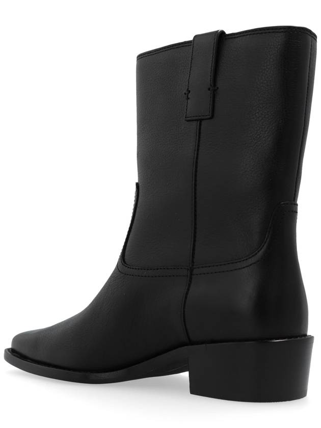 Tory Burch Leather Ankle Boots, Women's, Black - TORY BURCH - BALAAN 5