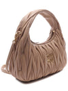 Wander Materasse Nappa Leather Mini Hobo Tote Bag Beige - MIU MIU - BALAAN 4