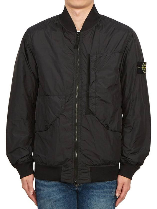 Garment Dyed Crinkle Reps Jacket Black - STONE ISLAND - BALAAN 2