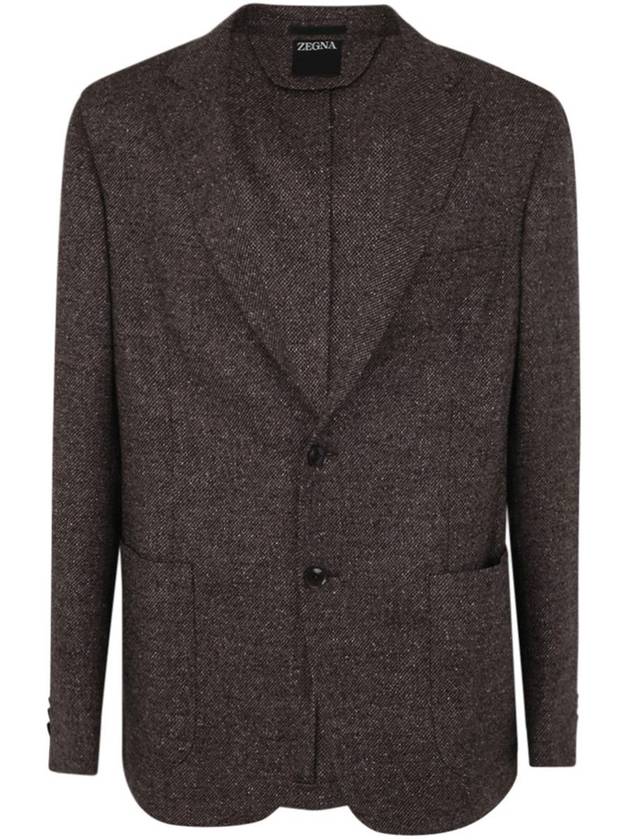 Zegna Wool And Silk Blend Jacket Clothing - ERMENEGILDO ZEGNA - BALAAN 1