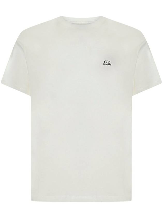 Mini Logo Printing Short Sleeve T-Shirt White - CP COMPANY - BALAAN 1