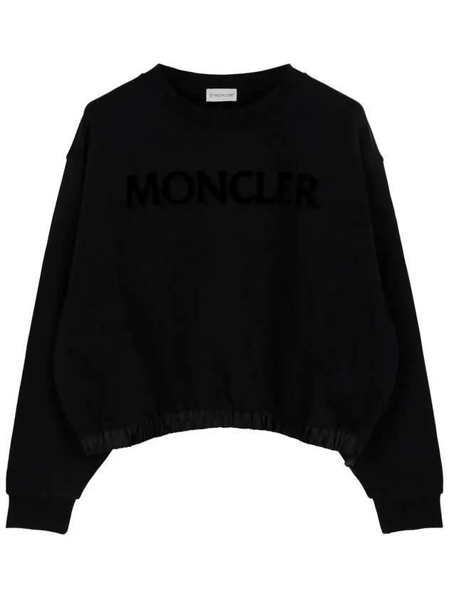 23FW Black Felpa Embossed Logo Sweatshirt 8G00037 899U5 999 - MONCLER - BALAAN 1