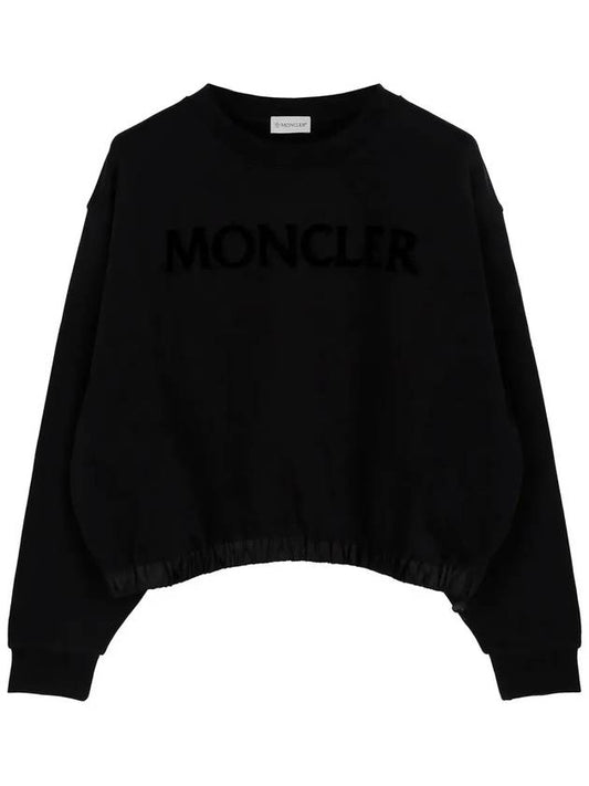 23FW Black Felpa Embossed Logo Sweatshirt 8G00037 899U5 999 - MONCLER - BALAAN 1