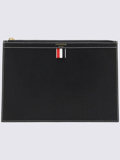 4 Bar Tab Document Clutch Bag Navy - THOM BROWNE - BALAAN 2