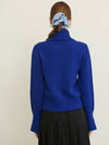 WOOL CASHMERE SAILOR KNIT CARDIGAN BLUE - UNMUTE - BALAAN 3