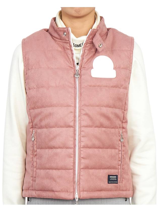 Women's Post Swedish Padded Vest Pink - HORN GARMENT - BALAAN 3