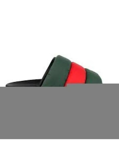 Web Padded Slide Sandals Red Green - GUCCI - BALAAN 2