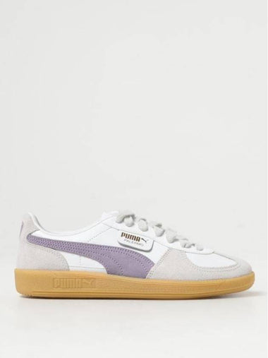 Palermo Leather Low Top Sneakers White Purple - PUMA - BALAAN 1